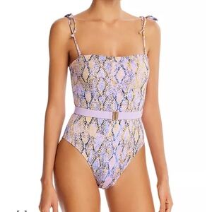 L*Space Lockheart Snake Printed One-Piece Swimsuit